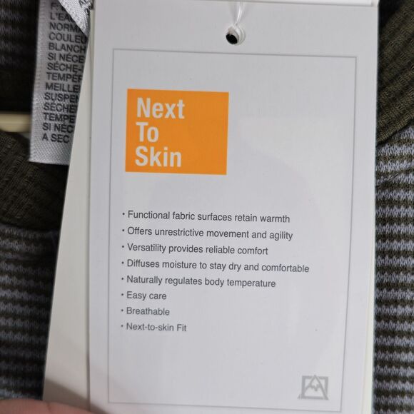 Avalanche Jago Henley Shirt Mens L Dark Olive Green Thermal Waffle Knit Outdoors - Picture 8 of 13